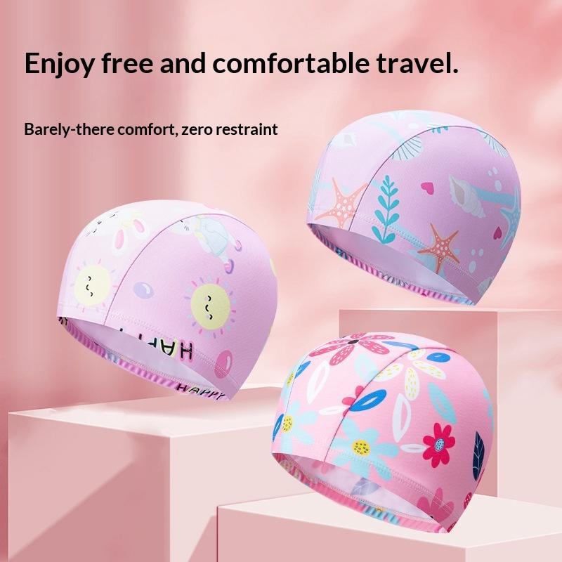 Kids Cartoon Swim Cap Elastic  - đánh giá và giá Swim Hat Silicone