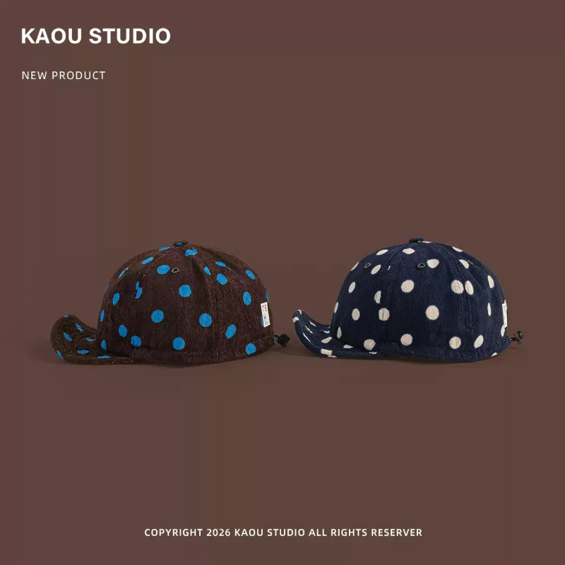 Unisex Polka Dot Corduroy Base - đánh giá và giá Corduroy Cap 5 Panel