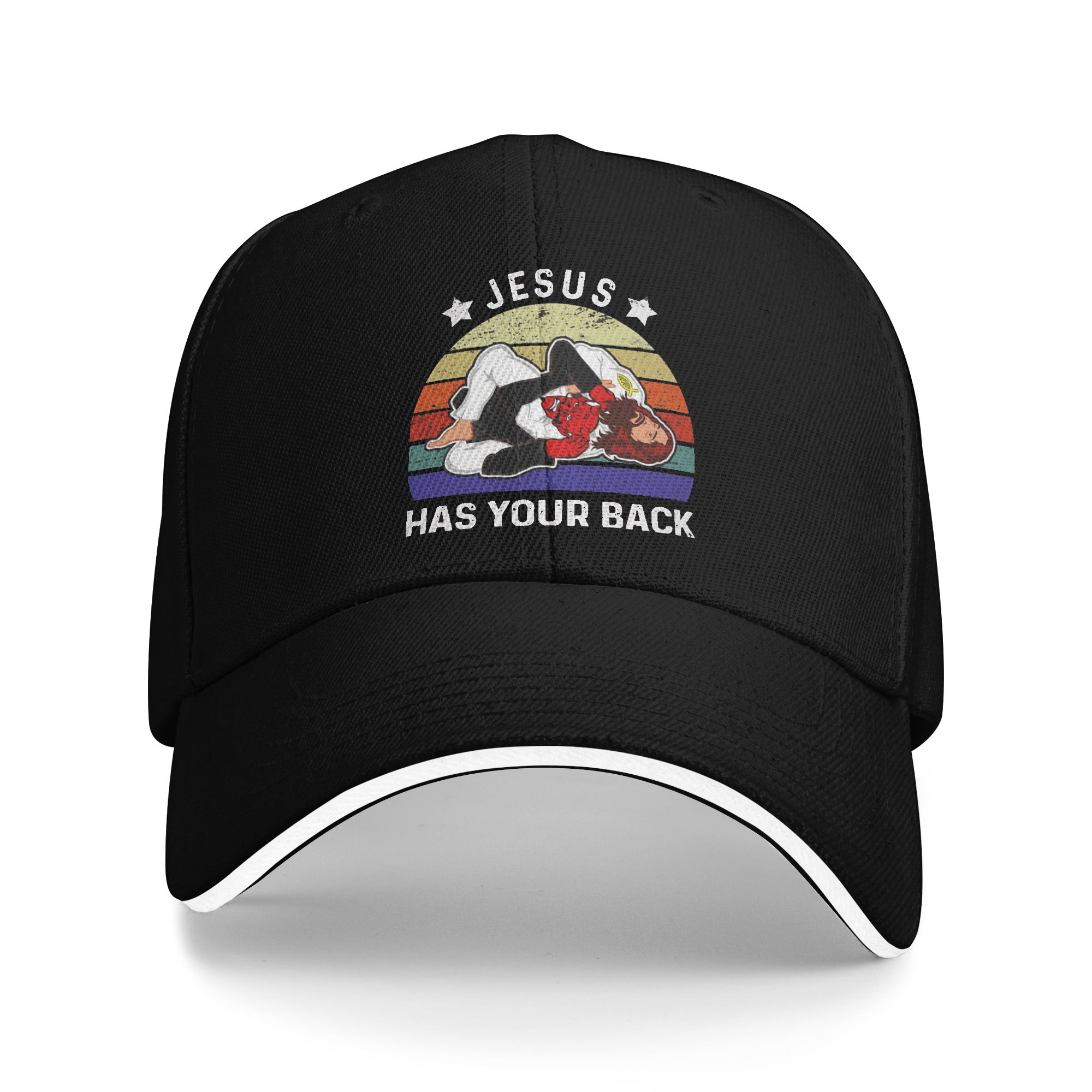 Jesus Has Your Back Jiu Jitsu  - đánh giá và giá Golf Cap Dad
